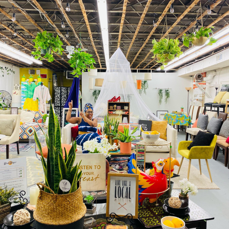 Styled retail or event environment